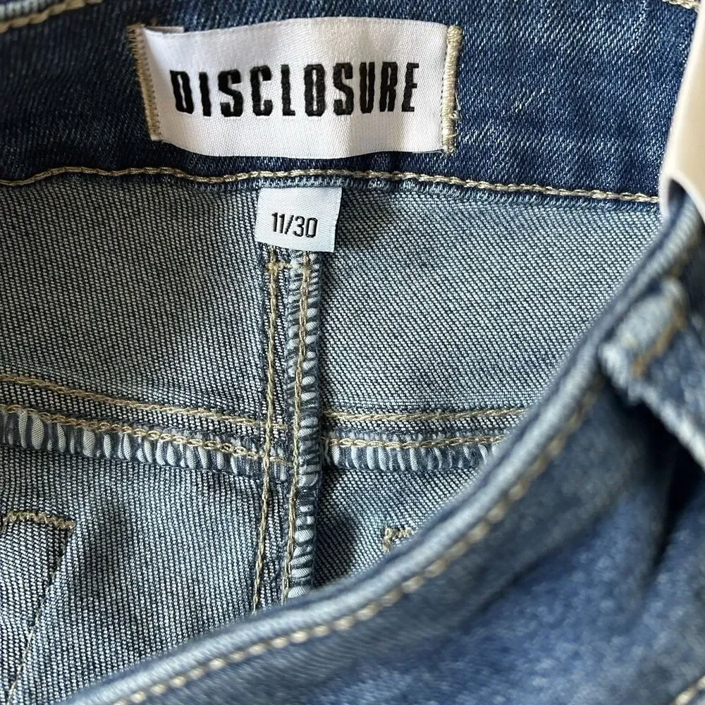NWT Disclosure Slim Straight Jeans - Blue - 11/30 (DS9542)